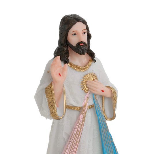 Imagem de Jesus Misericordioso em Resina - 20cm