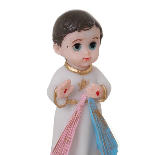 Imagem de Jesus Misericordioso Infantil em Resina - 8cm