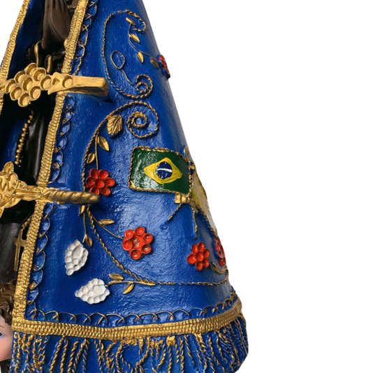 Imagem de Nossa Senhora Aparecida em Resina Colorida - 36cm