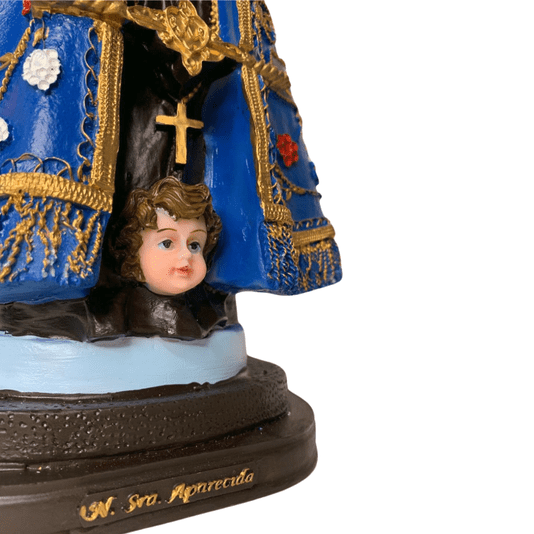 Imagem de Nossa Senhora Aparecida em Resina Colorida - 36cm