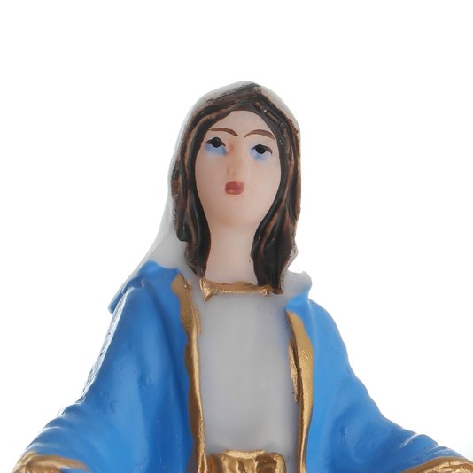 Imagem de Nossa Senhora Das Graças com Medalha em Resina - 9cm