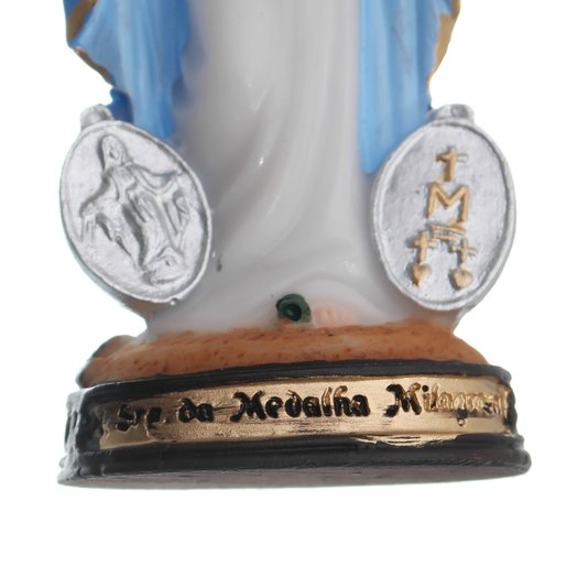 Imagem de Nossa Senhora Das Graças com Medalha em Resina - 9cm