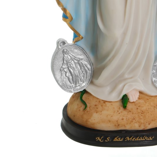 Imagem de Nossa Senhora Das Graças com Medalha em Resina - 30cm