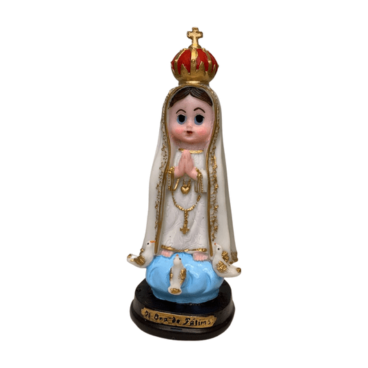 Imagem Infantil de Nossa Senhora de Fátima em Resina - 15cm