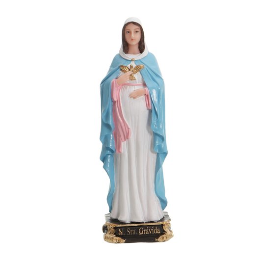 Imagem de Nossa Senhora Grávida em Resina - 15cm