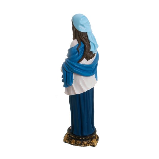 Imagem de Nossa Senhora Grávida em Resina Colorida - 29cm