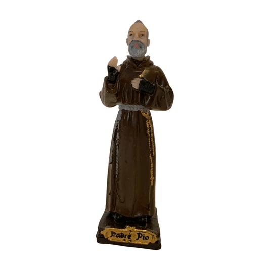 Imagem de Padre Pio em Resina - 11cm