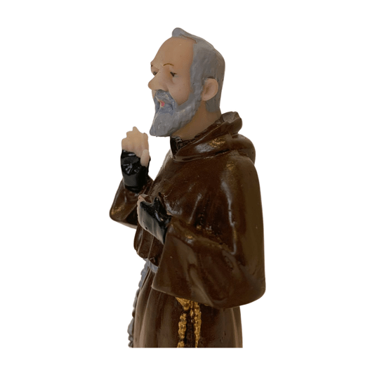 Imagem de Padre Pio em Resina - 11cm
