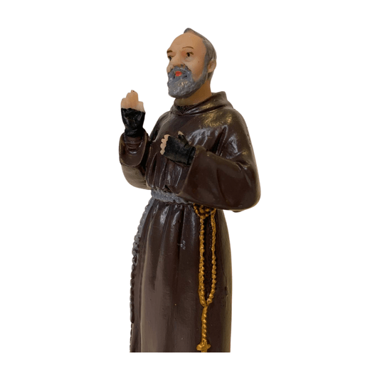 Imagem de Padre Pio em Resina - 15cm