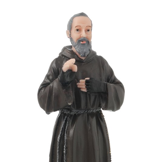 Imagem de Padre Pio em Resina - 20cm