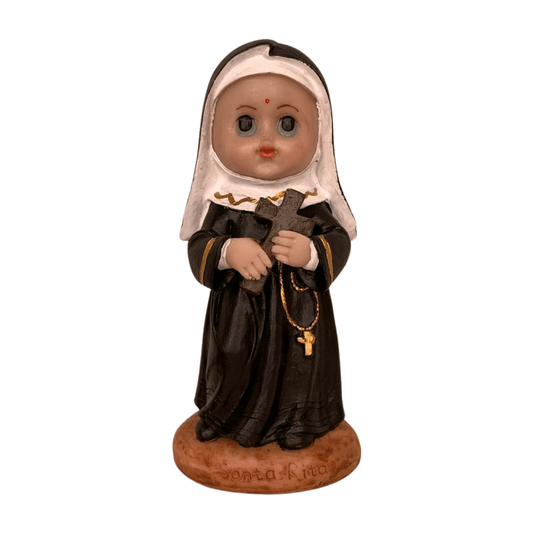 Imagem de Santa Rita de Cássia Infantil em Resina - 15cm
