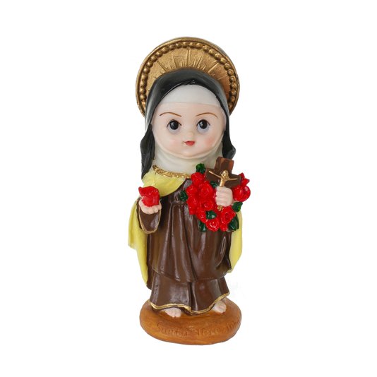 Imagem de Santa Teresinha Infantil em Resina - 13,5cm