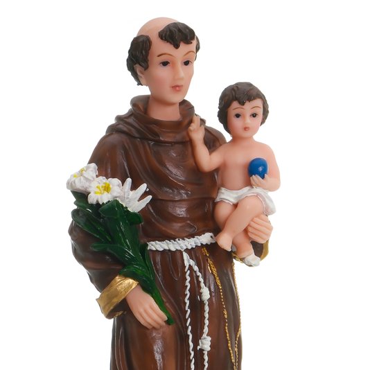 Imagem de Santo Antônio em Resina - 30cm
