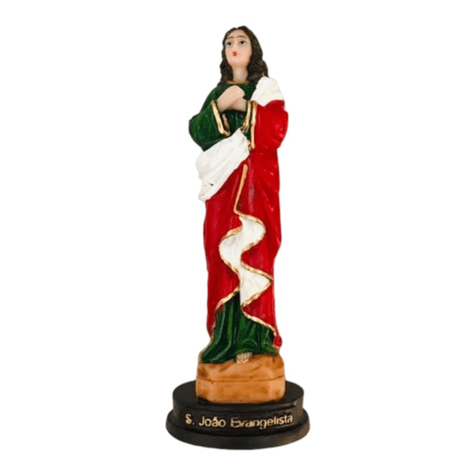 Imagem de São João Evangelista em Resina Colorida - 13cm