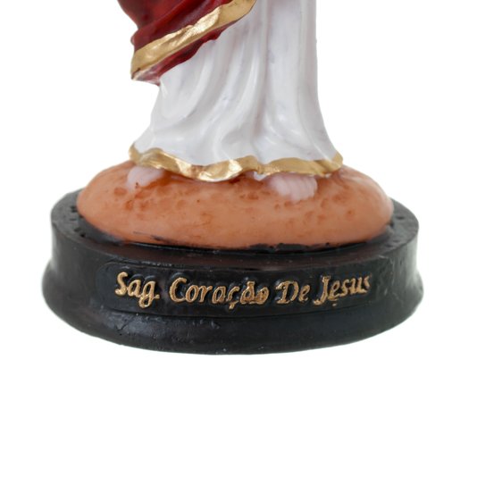 Imagem do Sagrado Coração de Jesus em Resina - 15cm