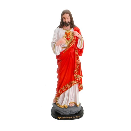 Imagem Sagrado Coração de Jesus em Resina - 31,5cm