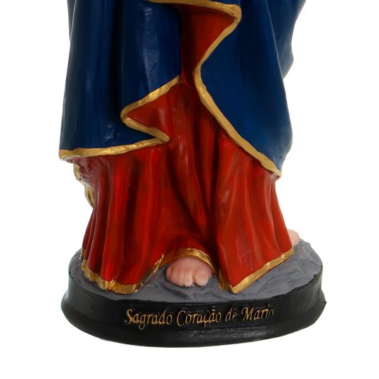 Imagem Sagrado Coração de Maria em Resina - 31,5cm