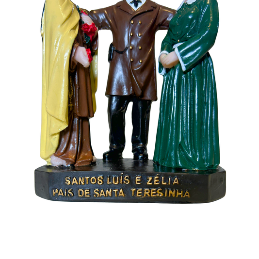 Imagem dos Santos Luís e Zélia Pais de Santa Teresinha - 15cm