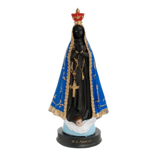 Imagem Nossa Senhora Aparecida em resina - 20cm