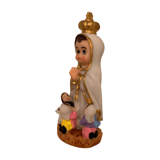 Imagem Nossa Senhora de Fátima Infantil em Resina - 8cm