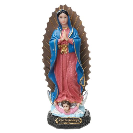 Imagem Nossa Senhora de Guadalupe em resina - 22cm