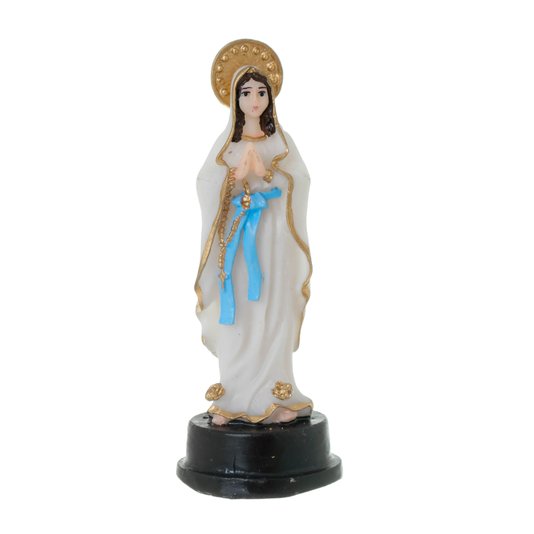 Imagem Nossa Senhora de Lourdes em resina - 8,5cm
