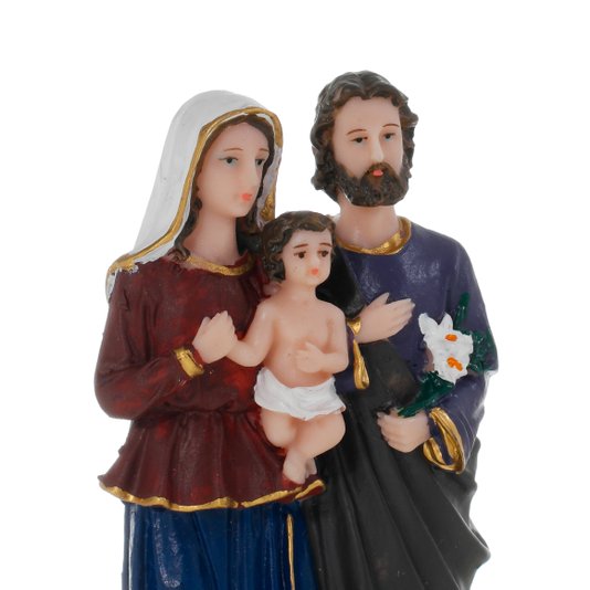 Imagem Sagrada Família em Resina - 15cm