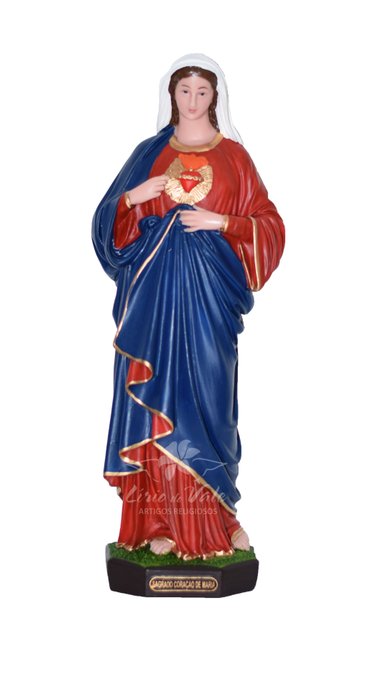 Imagem Sagrado Coração de Maria em resina - 40cm