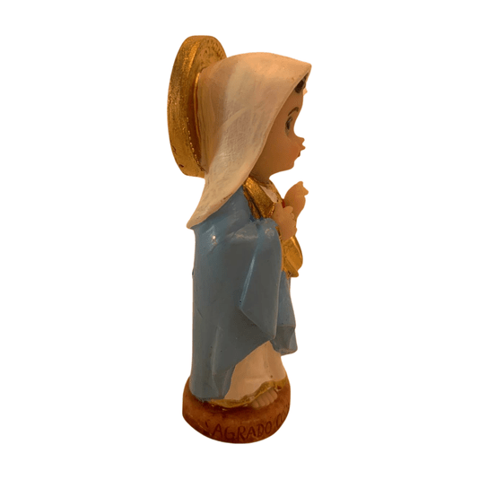 Imagem Sagrado Coração de Maria Infantil em Resina - 8cm