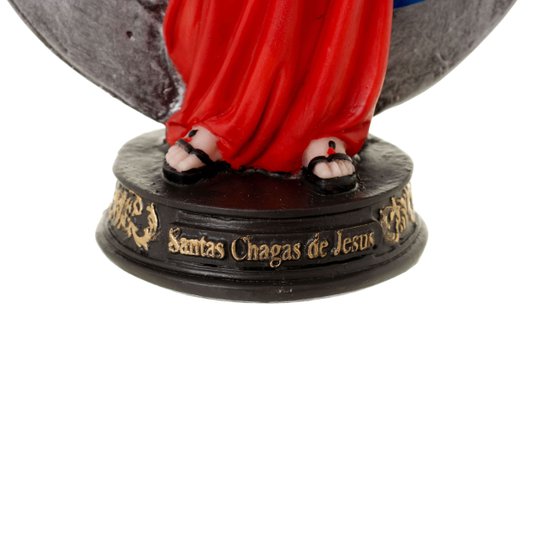 Imagem Santas Chagas de Jesus em Resina - 21cm
