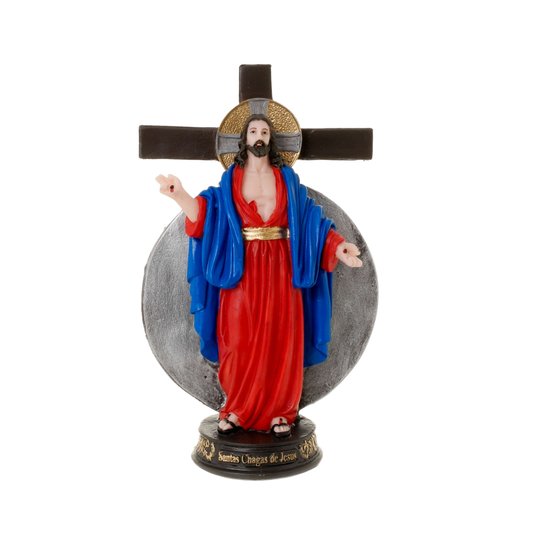 Imagem Santas Chagas de Jesus em Resina - 21cm