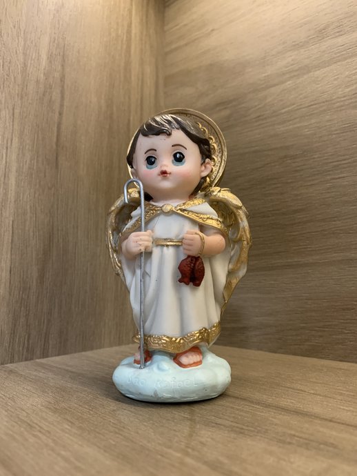 Imagem São Rafael Infantil em Resina - 14,5cm