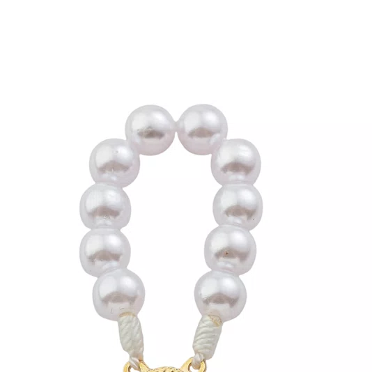 Kit Dezena Nossa Senhora Aparecida Pérola Abs Branca 8mm 6un