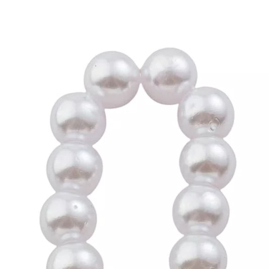 Kit Dezena Nossa Senhora de Guadalupe Pérola Abs Branca 8mm 6un