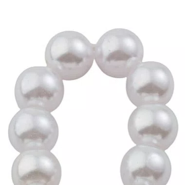 Kit Dezena NS Das Graças Pérola ABS Branca 8mm 6un
