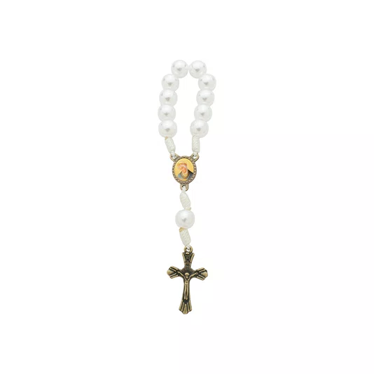 Kit Dezena NS De Salette Pérola ABS Branca 8mm 6un