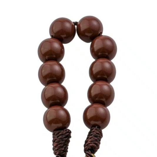 Kit Dezena São Francisco Pérola Marrom 8mm 6un