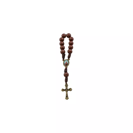 Kit Dezena São Francisco Pérola Marrom 8mm 6un