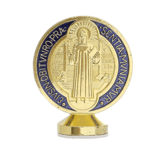 Pedestal da Medalha de São Bento para Carro com Fita Adesiva