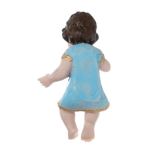 Menino Jesus com Manto Azul em Resina - 19cm
