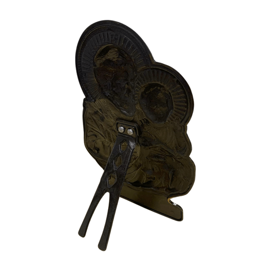 Peça Decorativa de São José em Metal Envelhecido 17cm
