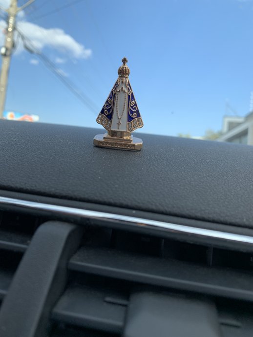 Pedestal para Carro de Nossa Senhora Aparecida com Strass