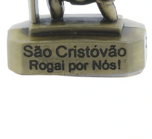 Pedestal para Carro de São Cristóvão 5cm - Ouro Velho