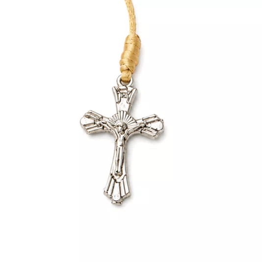 Pulseira de Cristal com Passante Níquel São Bento Doce de Leite
