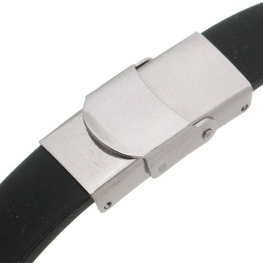 Pulseira com Oração do Pai Nosso - Preta