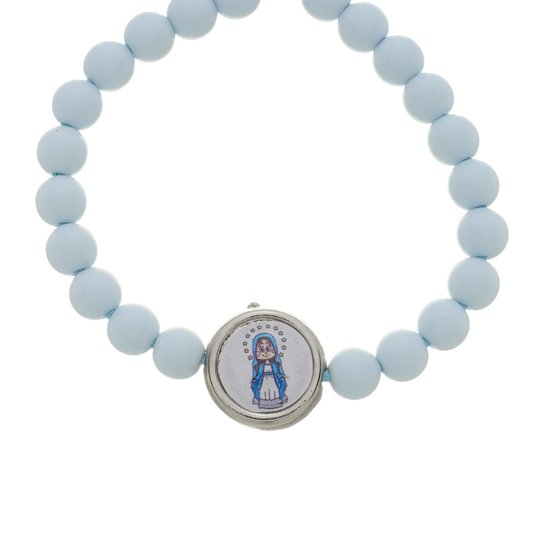 Pulseira Infantil de Nossa Senhora das Graças - Azul Bebê
