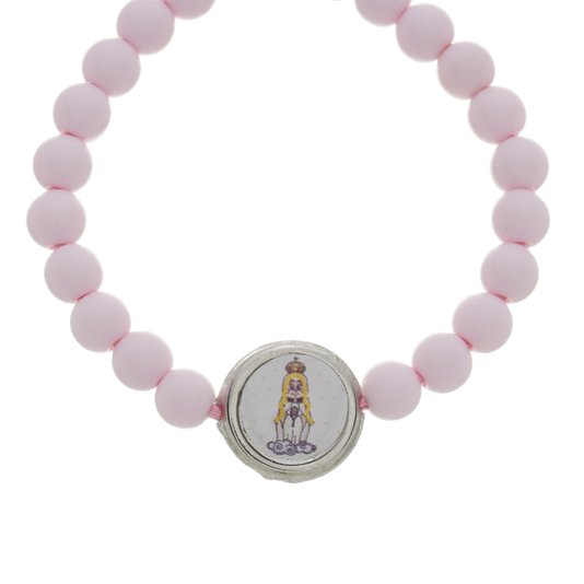 Pulseira Infantil de Nossa Senhora de Fátima - Rosa Bebê