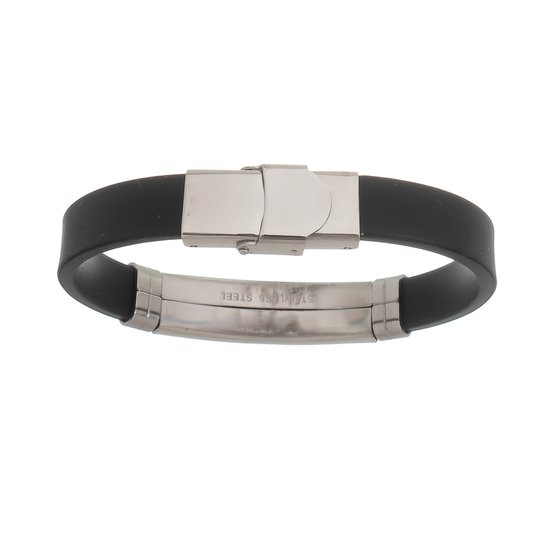 Pulseira Pai Nosso de Silicone - Prata