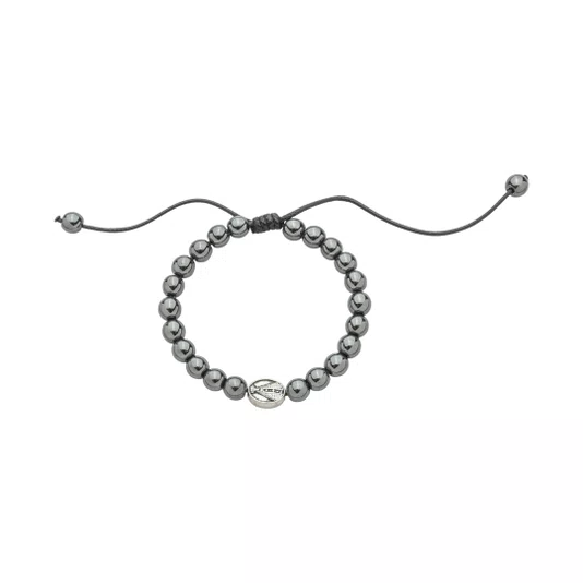 Pulseira Regulável Nossa Senhora Aparecida Hematita 4mm