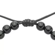 Pulseira Regulável Nossa Senhora Aparecida Pérola Preta 4mm